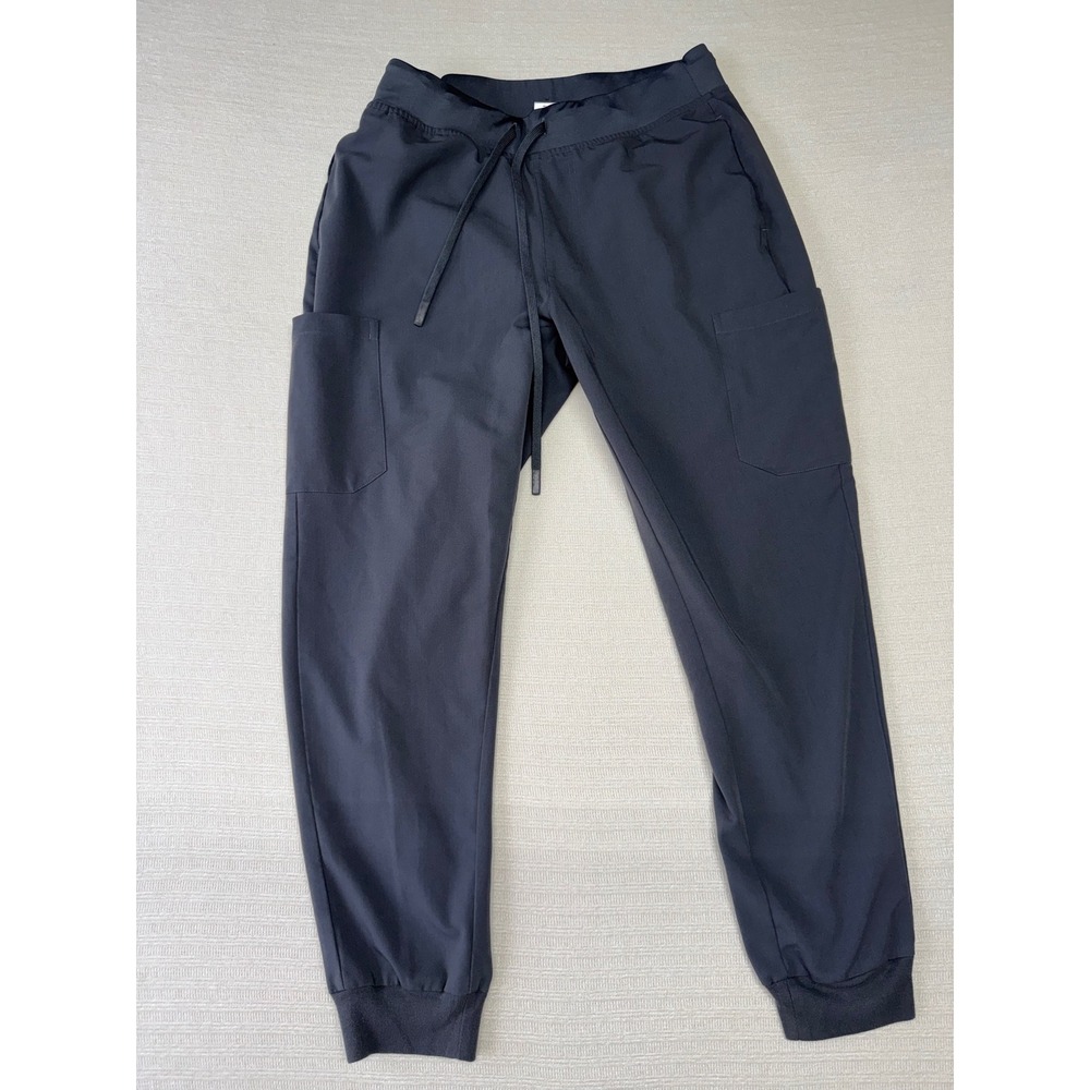 Mandala Equa-Tek Scrub Joggers Mens Medium Charcoal Gray Cargo Medical Pants